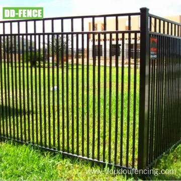 Powder Coated Flat Top Ornaments Garden Aluminum Fence